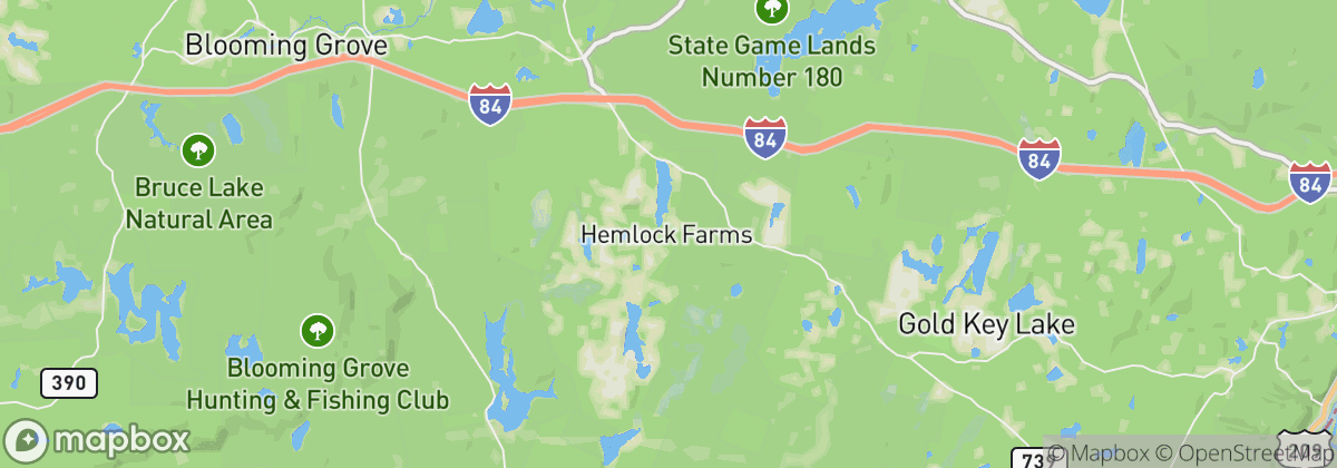 Map: Hemlock Farms, PA