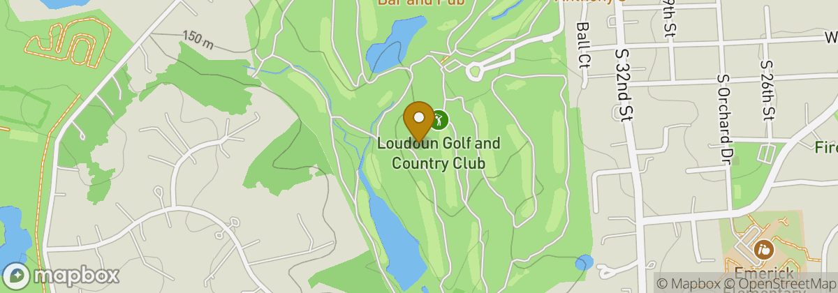 Map location: Loudoun Golf and Country Club