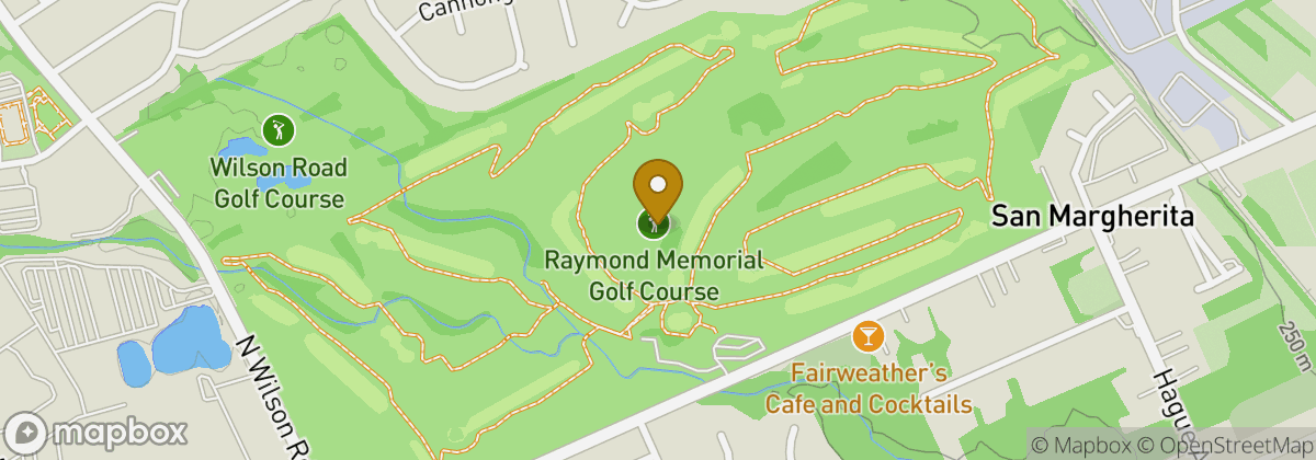 Map location: Raymond Memorial Golf Course