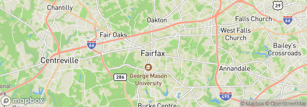 Map: Fairfax, VA
