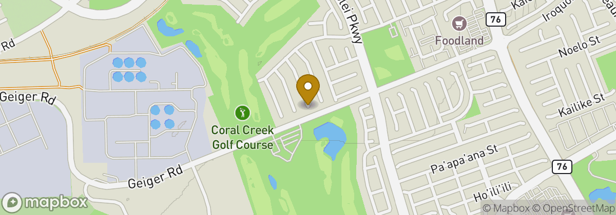 Map location: Coral Creek Golf Course