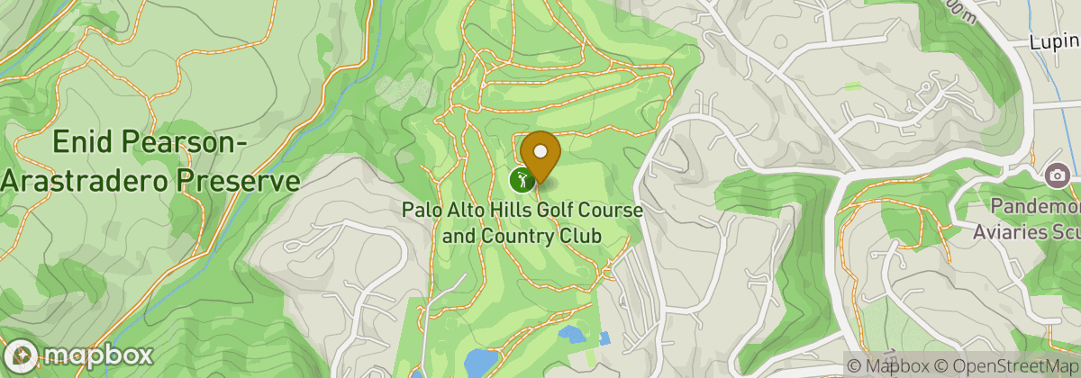 Map location: Palo Alto Hills Golf Course and Country Club