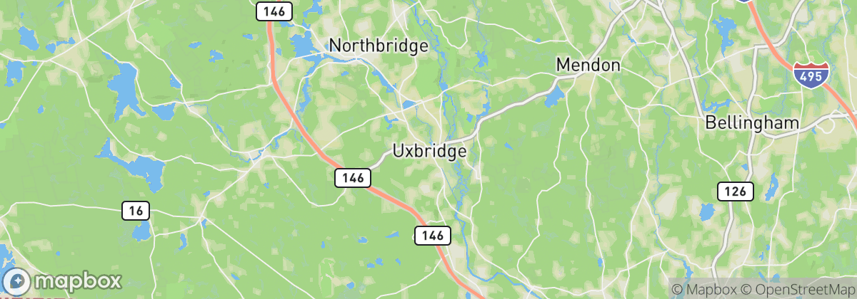 Map: Uxbridge, MA