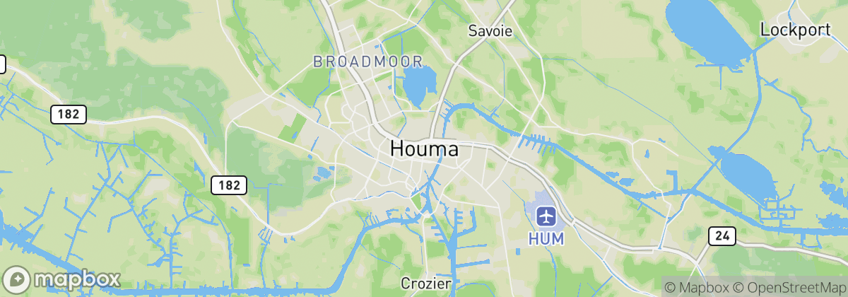 Map: Houma, LA