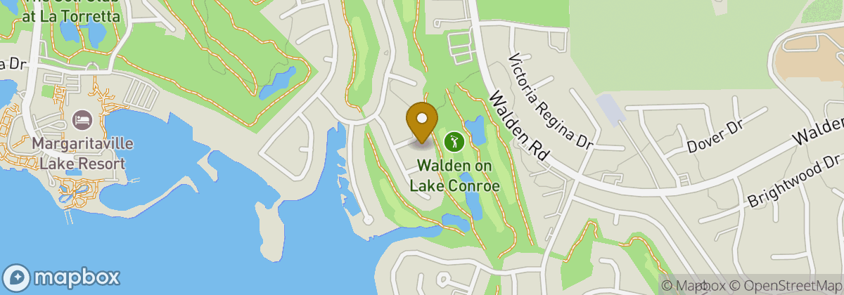 Map location: Walden on Lake Conroe