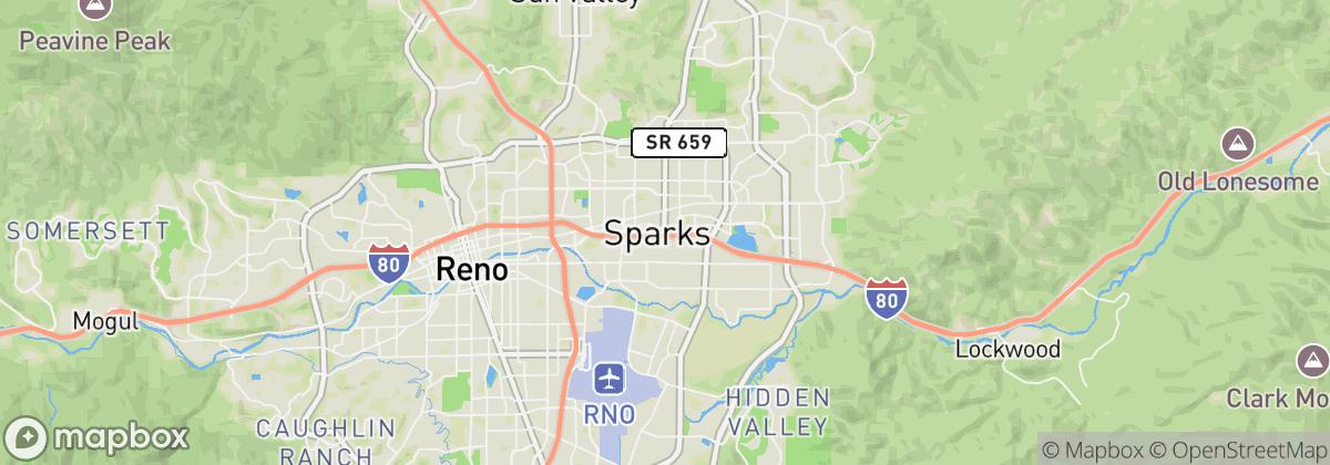 Map: Sparks, NV