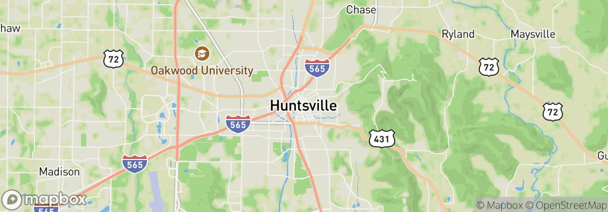 Map: Huntsville, AL