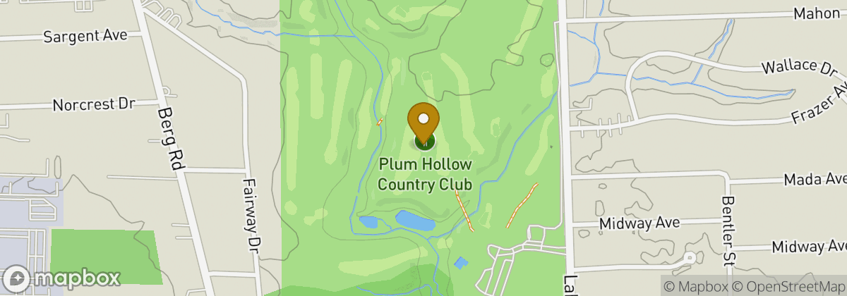 Map location: Plum Hollow Country Club