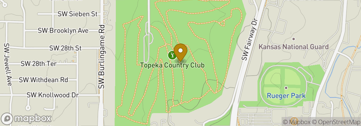 Map location: Topeka Country Club