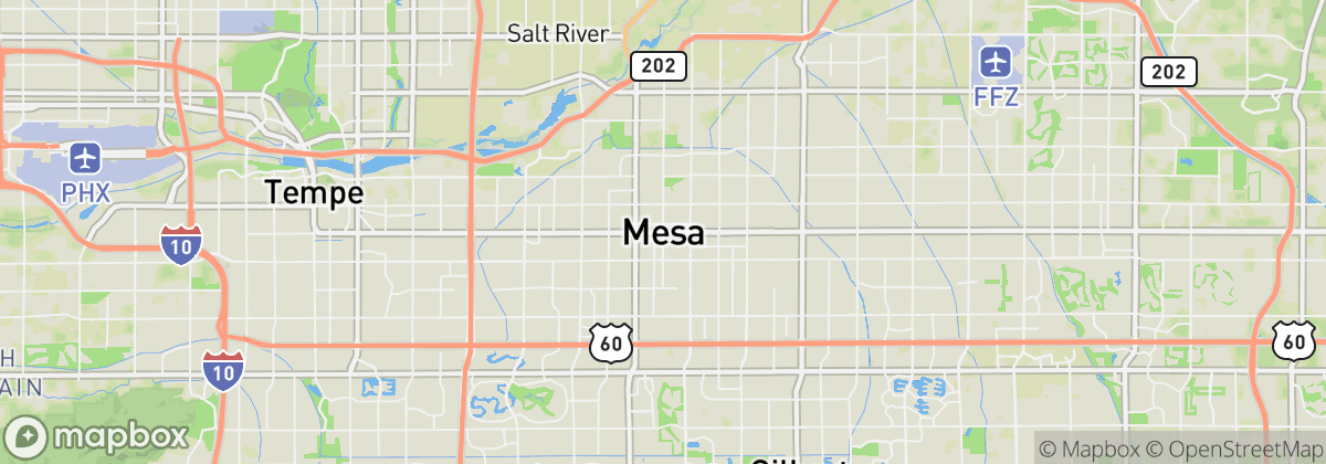 Map: Mesa, AZ