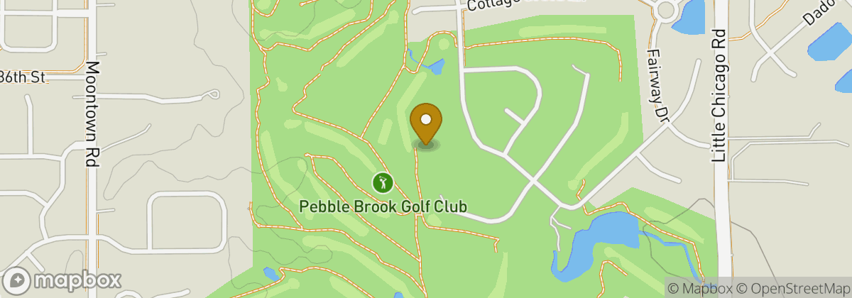 Map location: Pebble Brook Golf Club