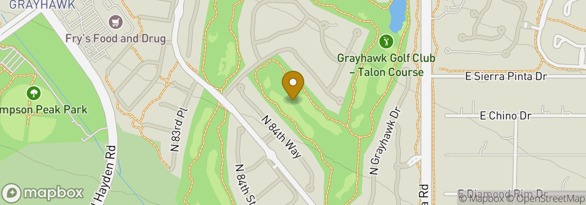 Map location: Grayhawk Golf Club - Talon Course