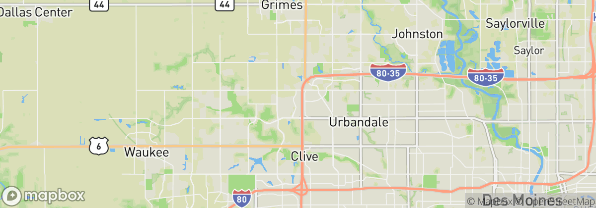 Map: Urbandale, IA