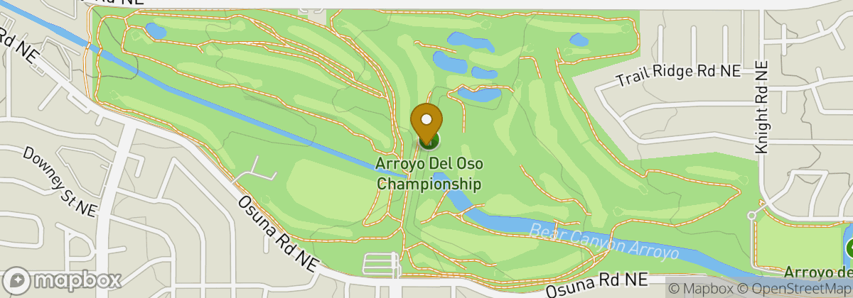 Map location: Arroyo Del Oso Golf Course