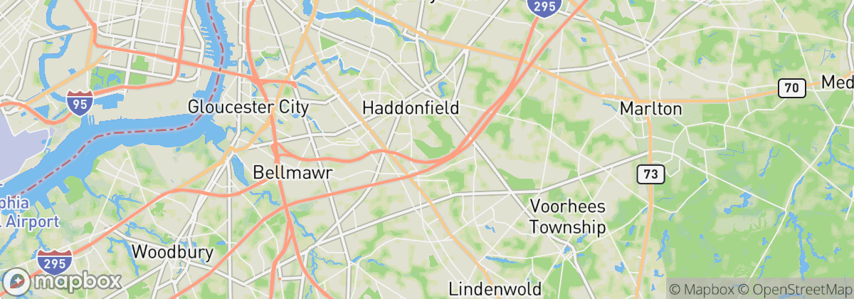 Map: Tavistock, NJ