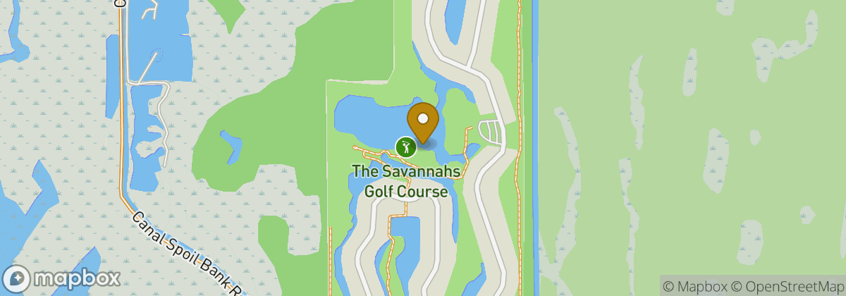 Map location: The Savannahs Golf Course