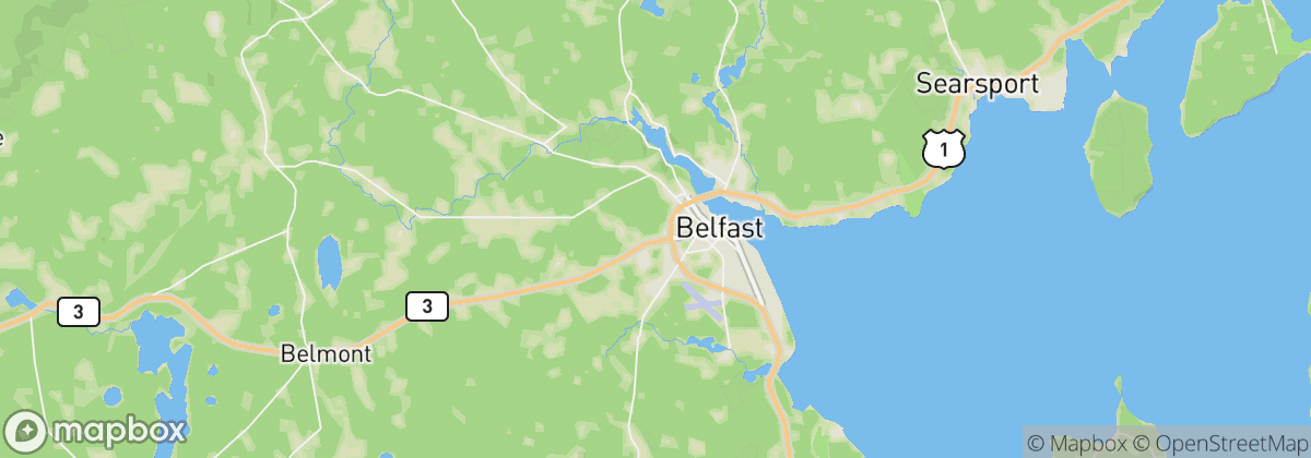 Map: Belfast, ME