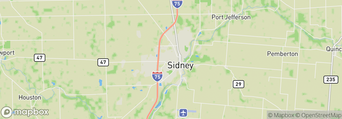 Map: Sidney, OH