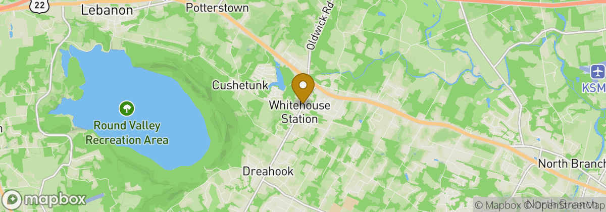 Map location: Whitehouse Station