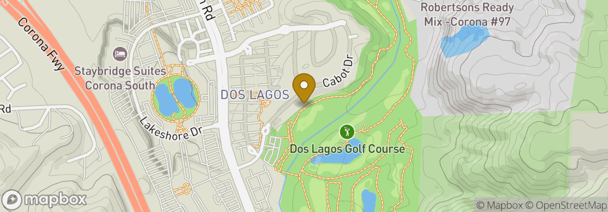 Map location: Dos Lagos Golf Course
