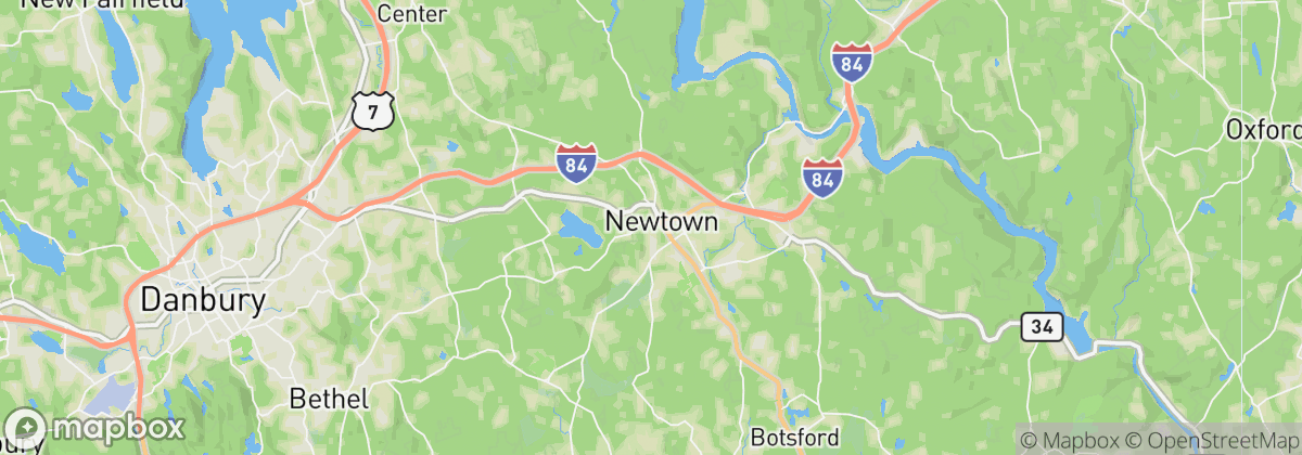 Map: Newtown, CT