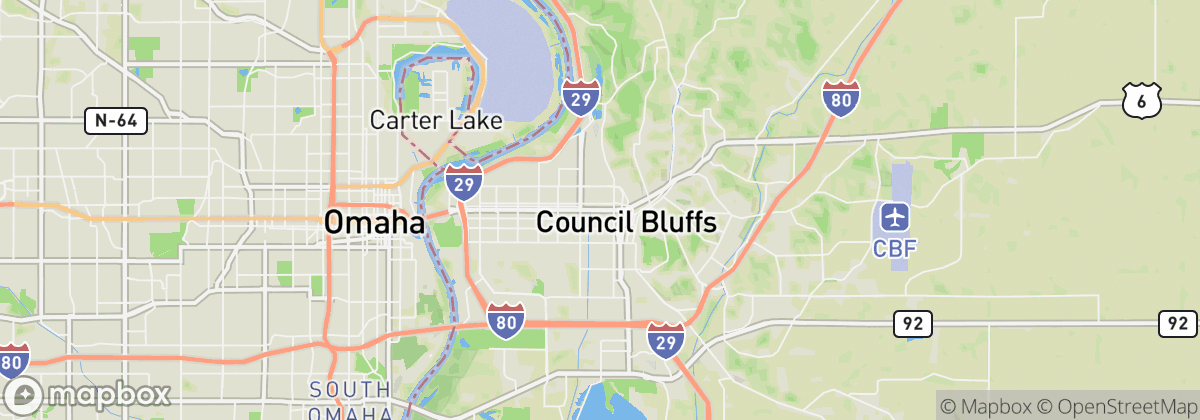 Map: Council Bluffs, IA