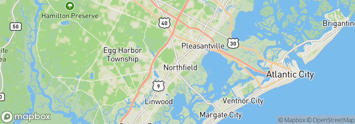 Map: Northfield, NJ