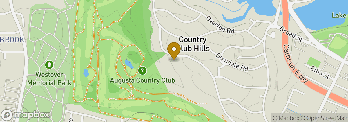 Map location: Augusta Country Club