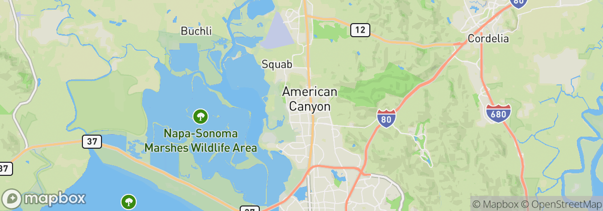 Map: American Canyon, CA