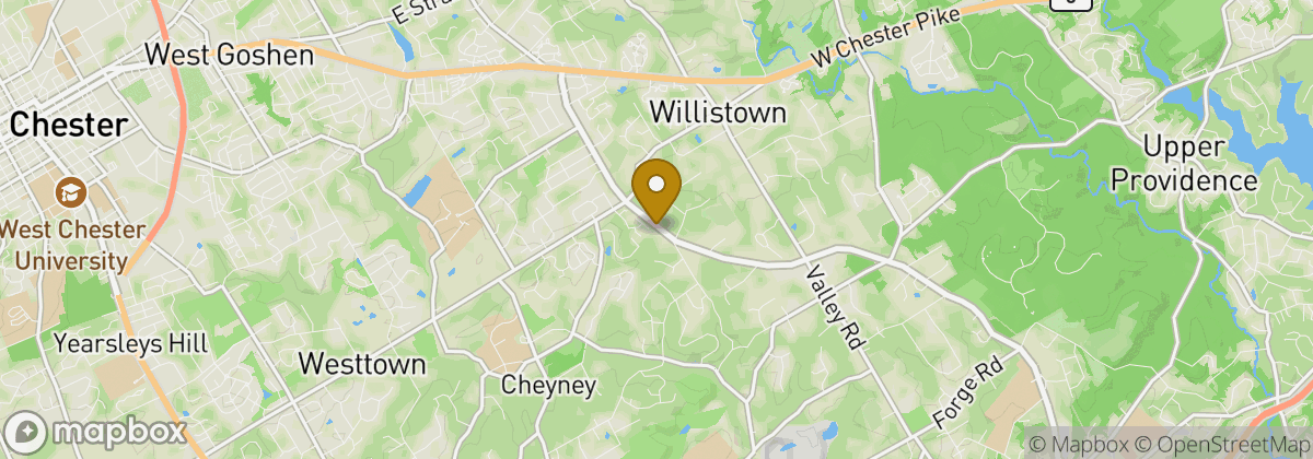 Map location: Dinner - Duffer's Tavern, Glen Mills