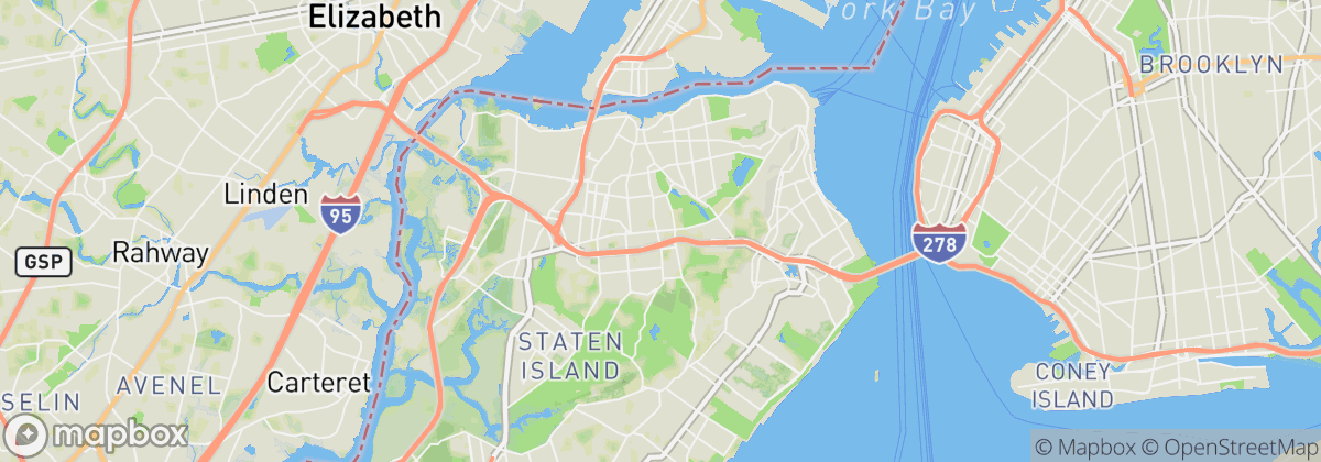Map: Staten Island, NY