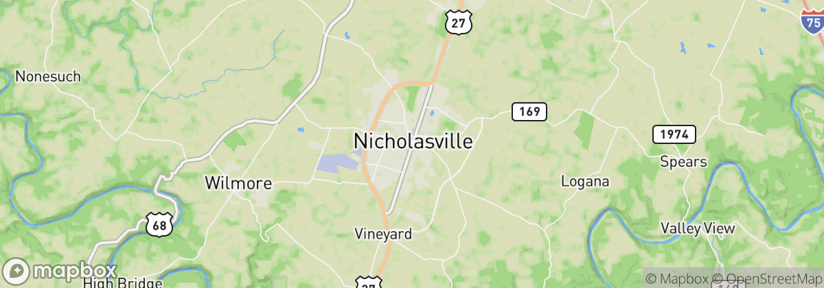 Map: Nicholasville, KY
