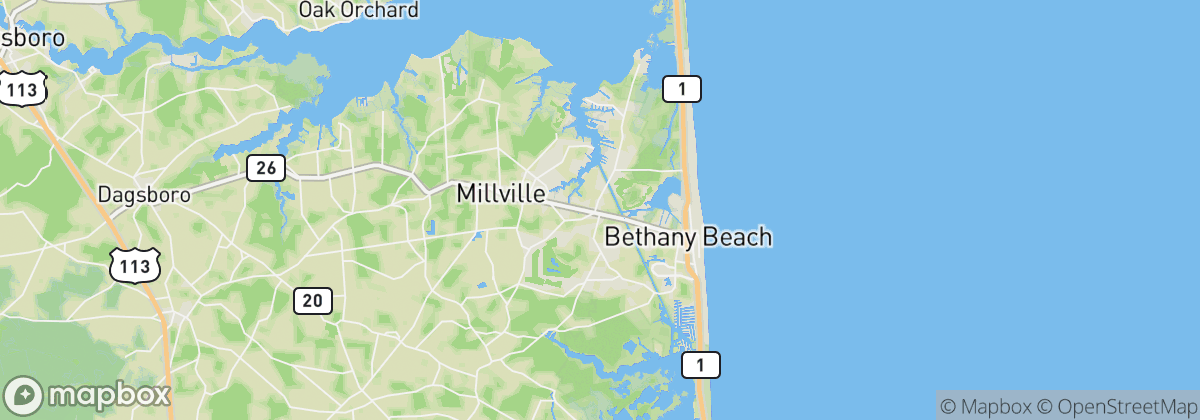 Map: Ocean View, DE