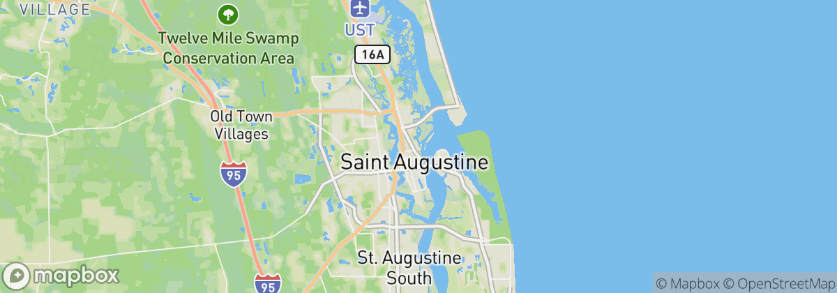 Map: Saint Augustine, FL