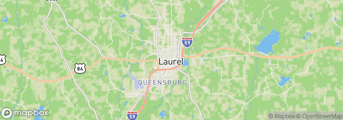 Map: Laurel, MS