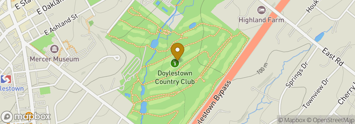 Map location: Doylestown Country Club