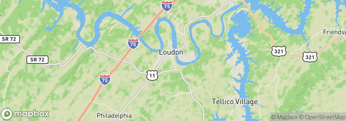 Map: Loudon, TN