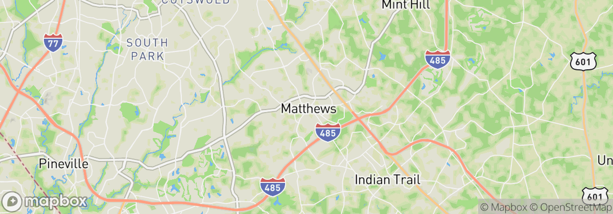 Map: Matthews, NC