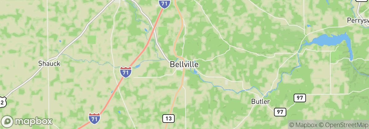 Map: Bellville, OH