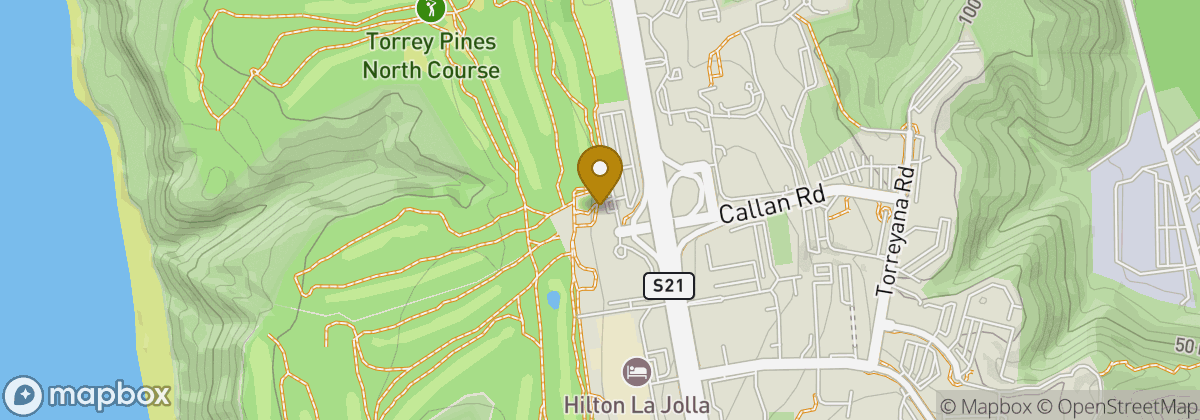 Map location: Torrey Pines Golf Course