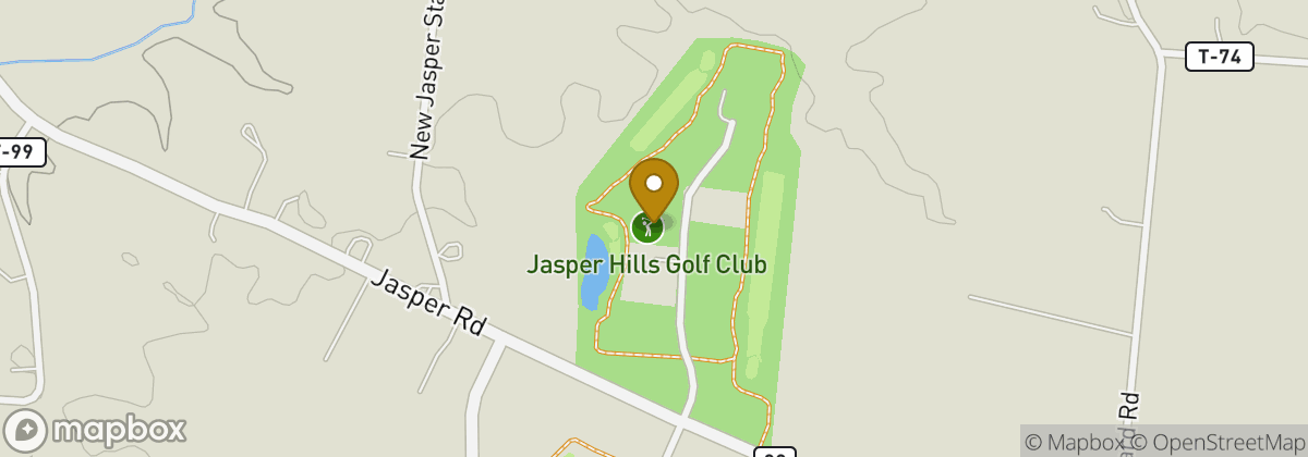 Map location: Jasper Hills Golf Club