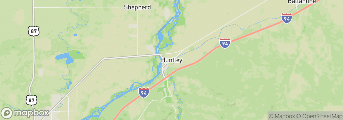 Map: Huntley, MT