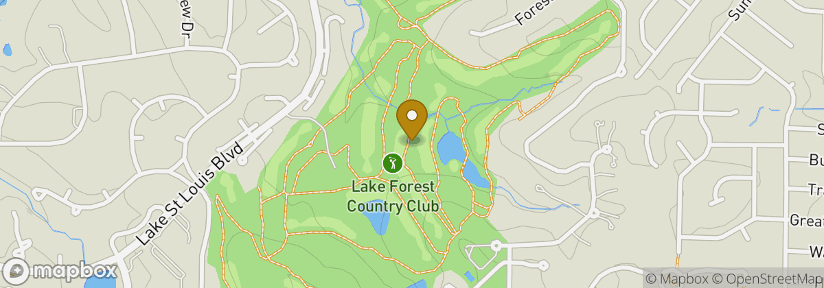 Map location: Lake Forest Country Club