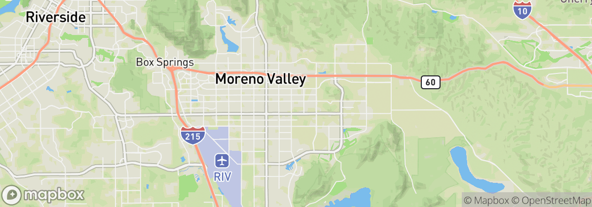 Map: Moreno Valley, CA