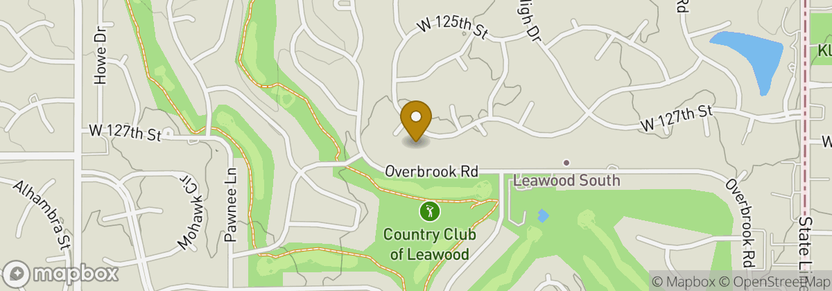 Map location: Country Club of Leawood