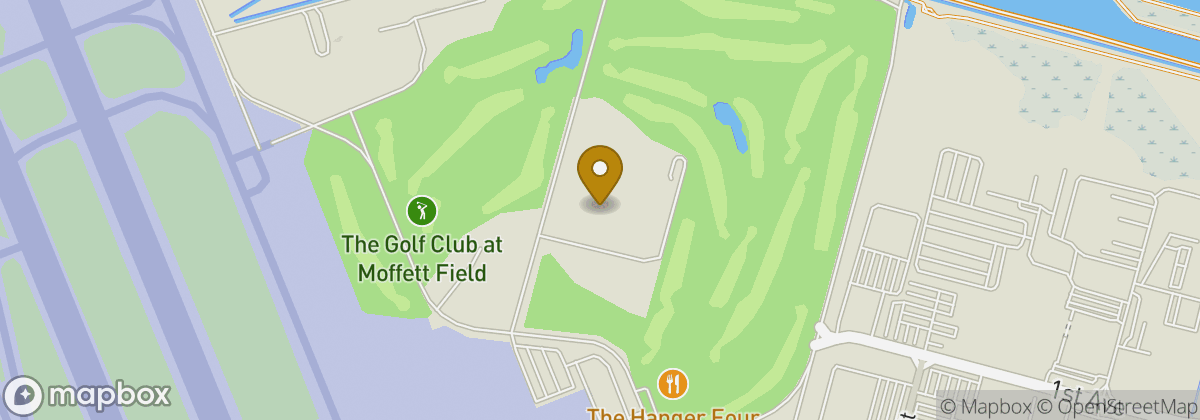 Map location: The Golf Club at Moffett Field