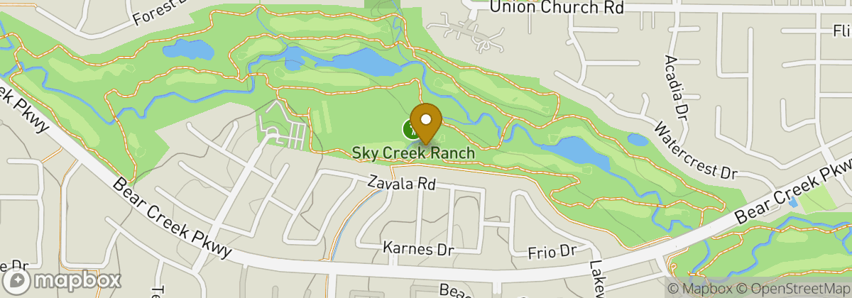 Map location: Sky Creek Ranch