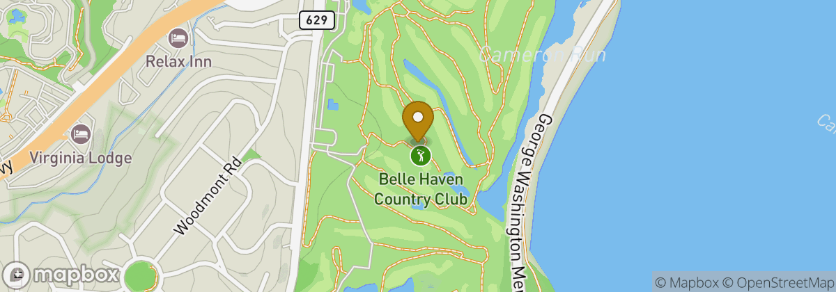 Map location: Belle Haven Country Club