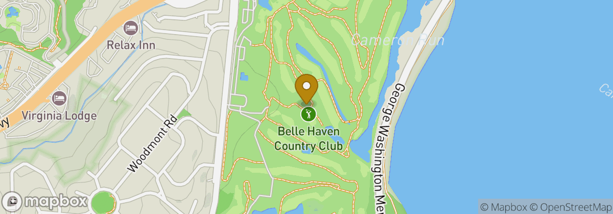 Map location: Belle Haven Country Club