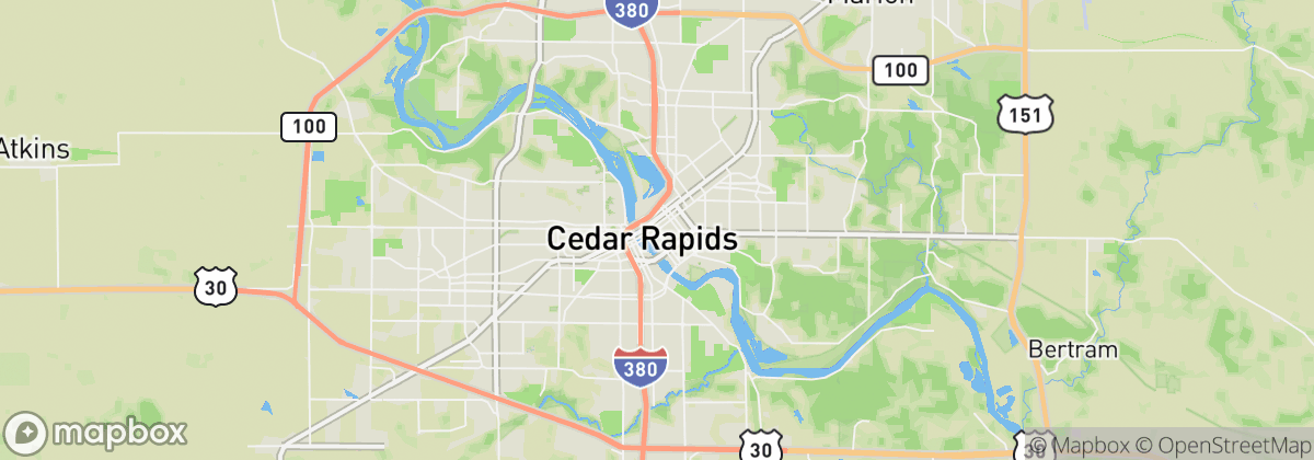 Map: Cedar Rapids, IA